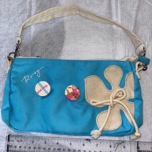 Roxy Y2K Mini Canvas Shoulder Bag Purse Skater Girl Surfer Girl